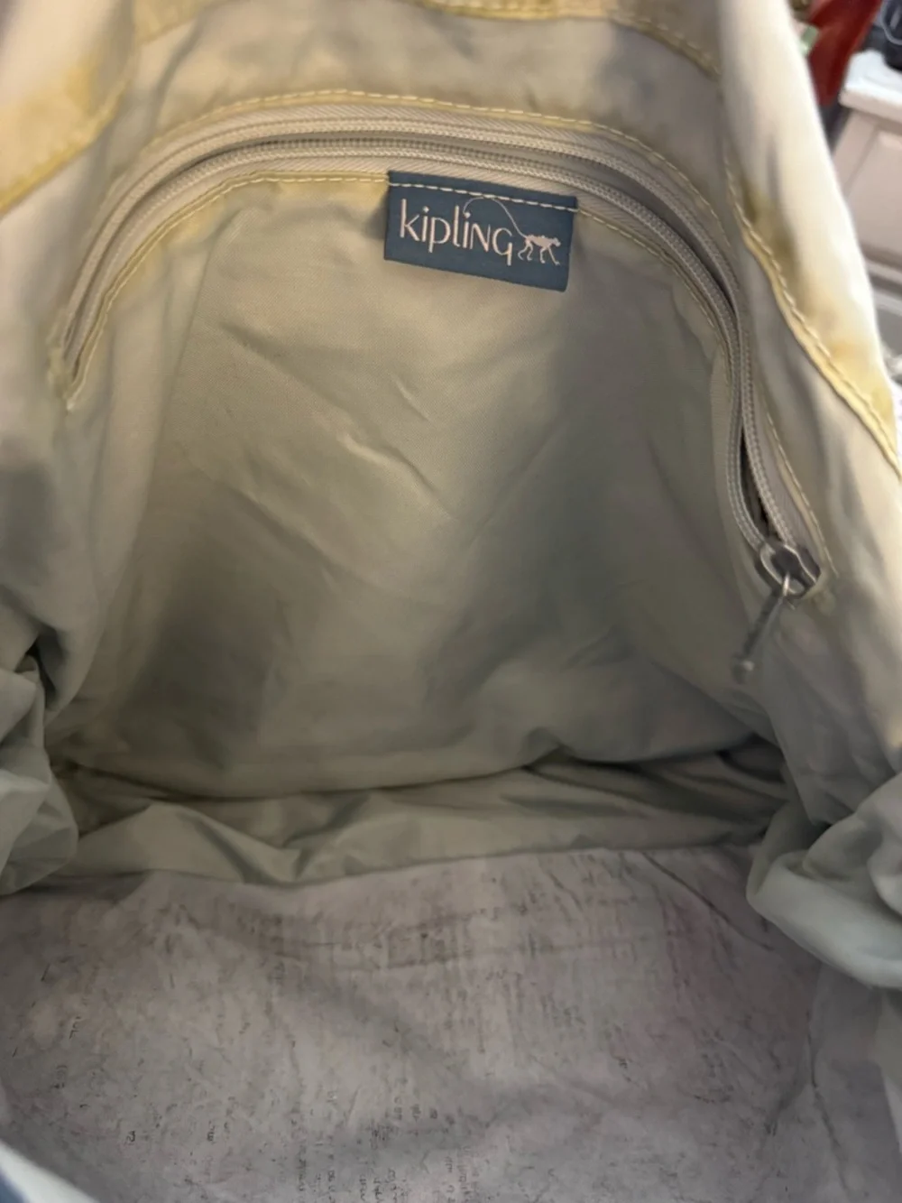 Kipling Madhouse Expandable Slate Blue Messenger Bag with Black Strap